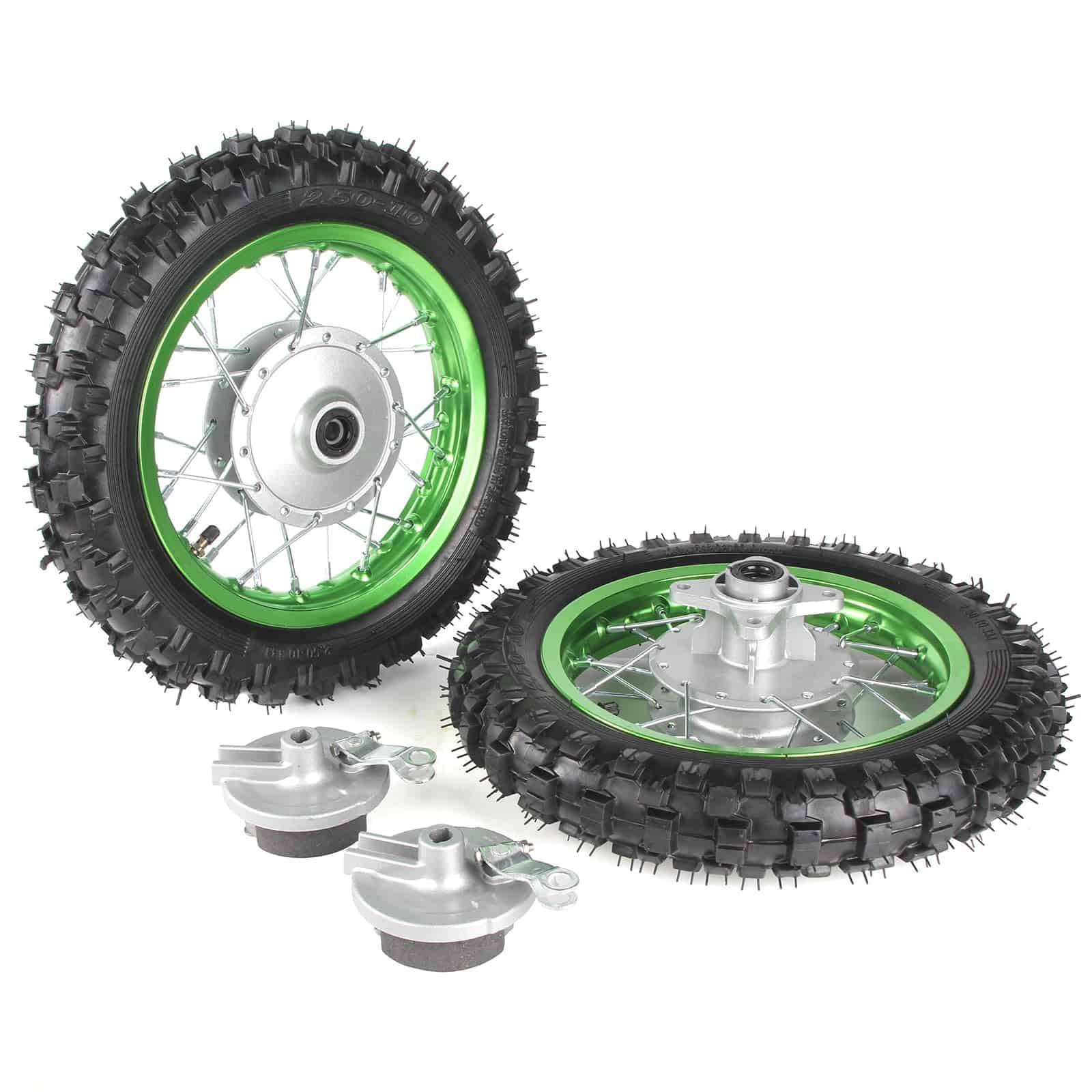 Ruedas SUNQIAO CRF50, Llantas 2.50-10 y Tubo para