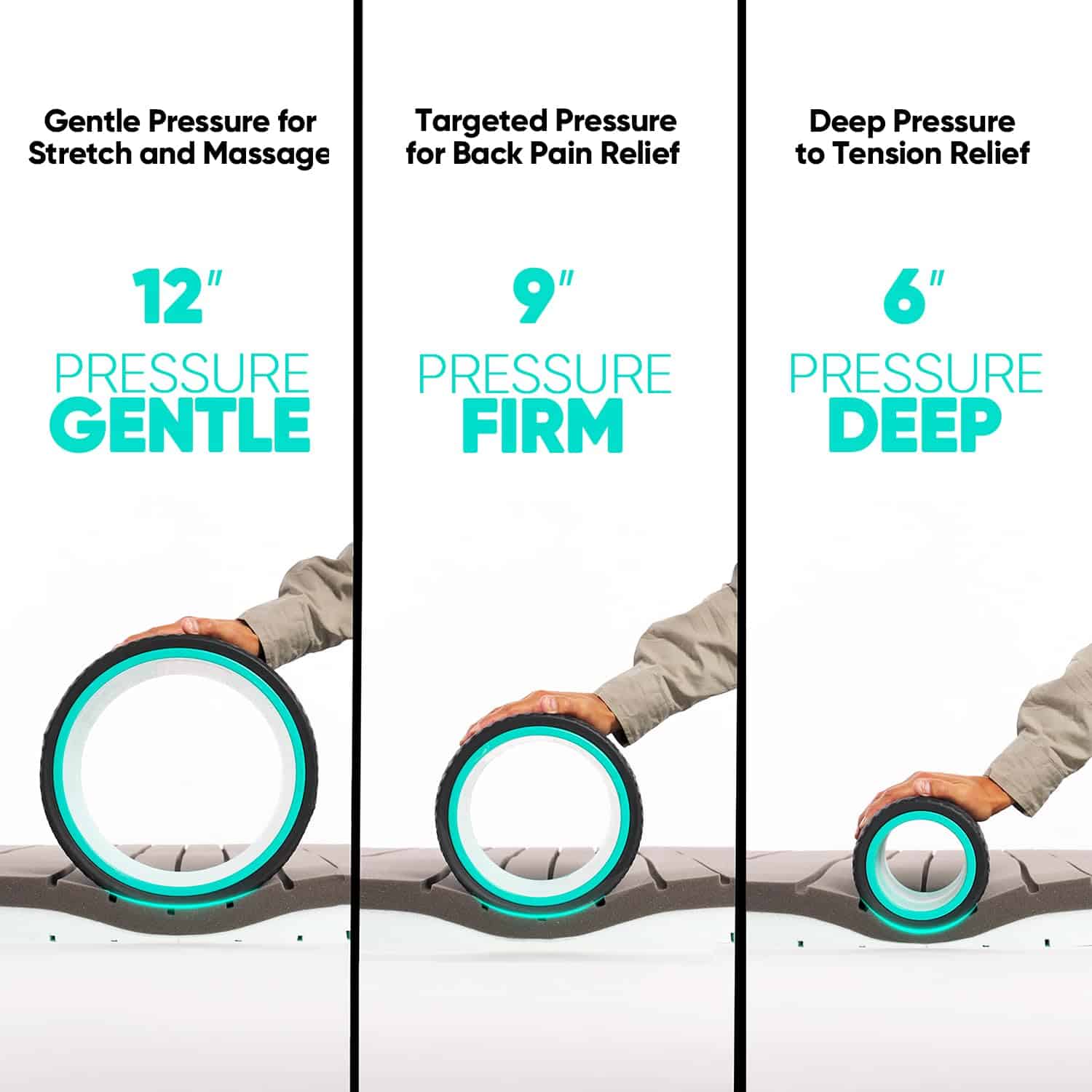 FitBeast Rueda Masajeadora de Espalda - Masaje Profundo, - Imagen 6