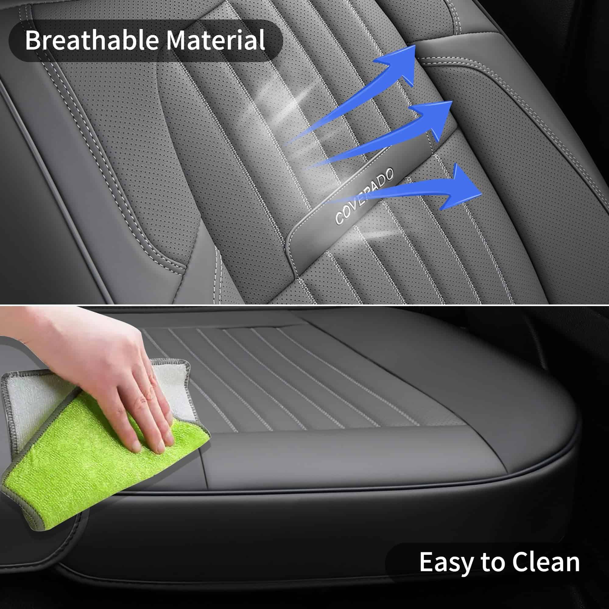 Cubiertas de Asiento de Auto Coverado -Gris - Imagen 8