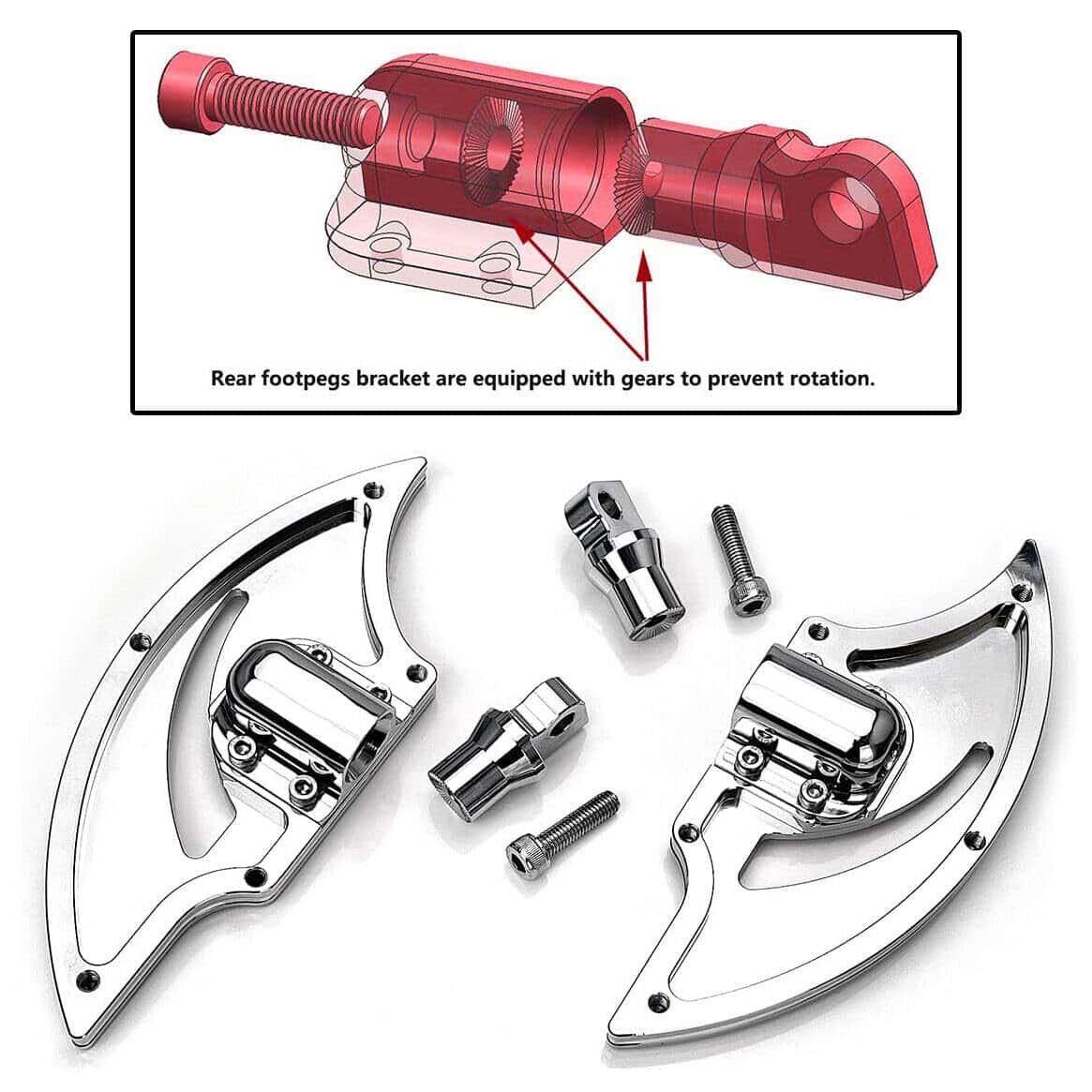 Para Reposapiés Harley Touring Street Road Glide para - Imagen 6