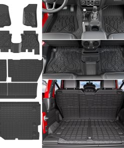 Tapete para Piso Compatible con 18-24 Jeep Wrangler JL