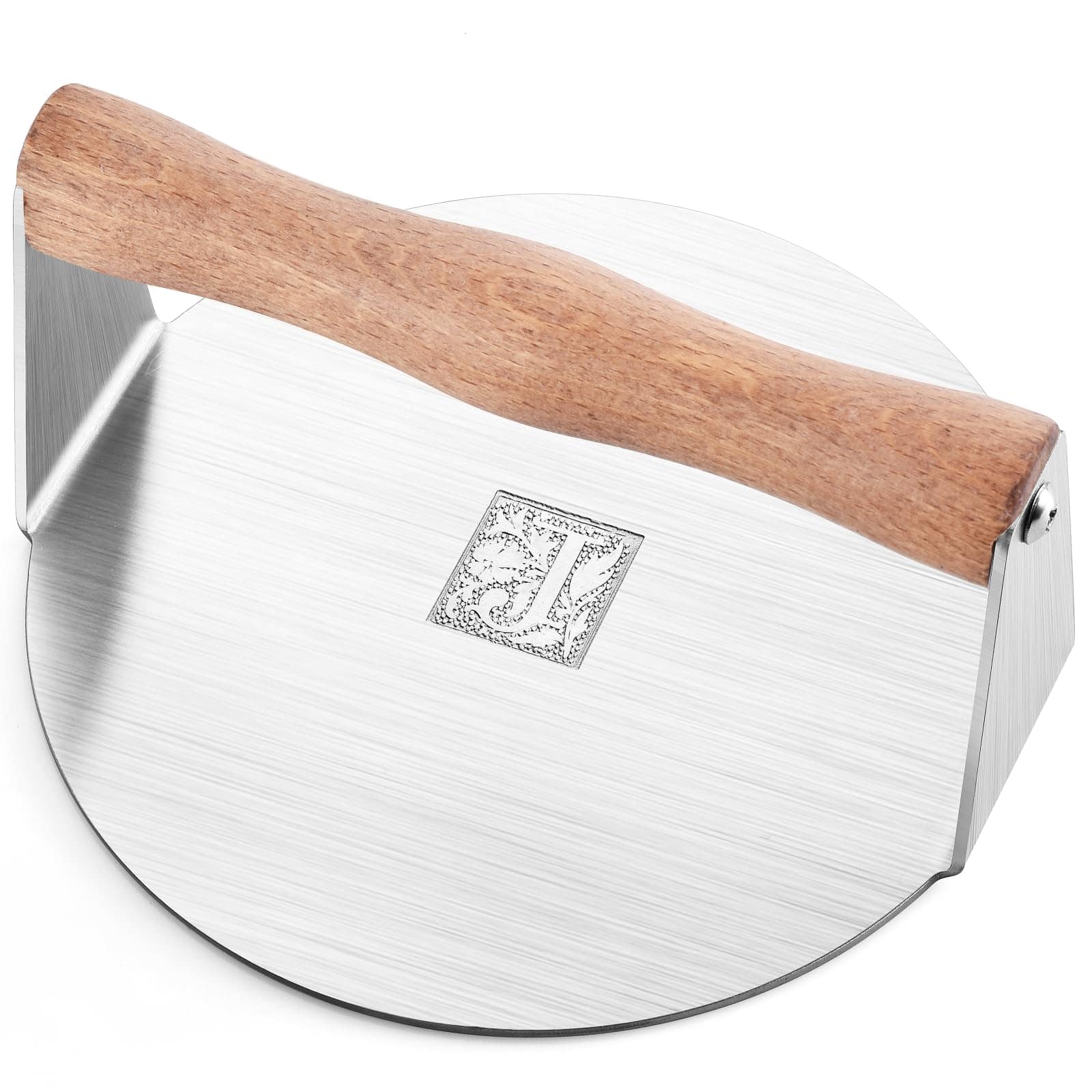 Prensa de Hamburguesas de Acero Inoxidable -lla Plana