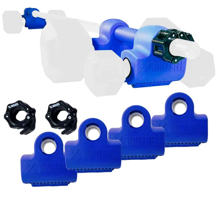 Conjunto Blue DUALBELL para barra de 1� y collares de peso