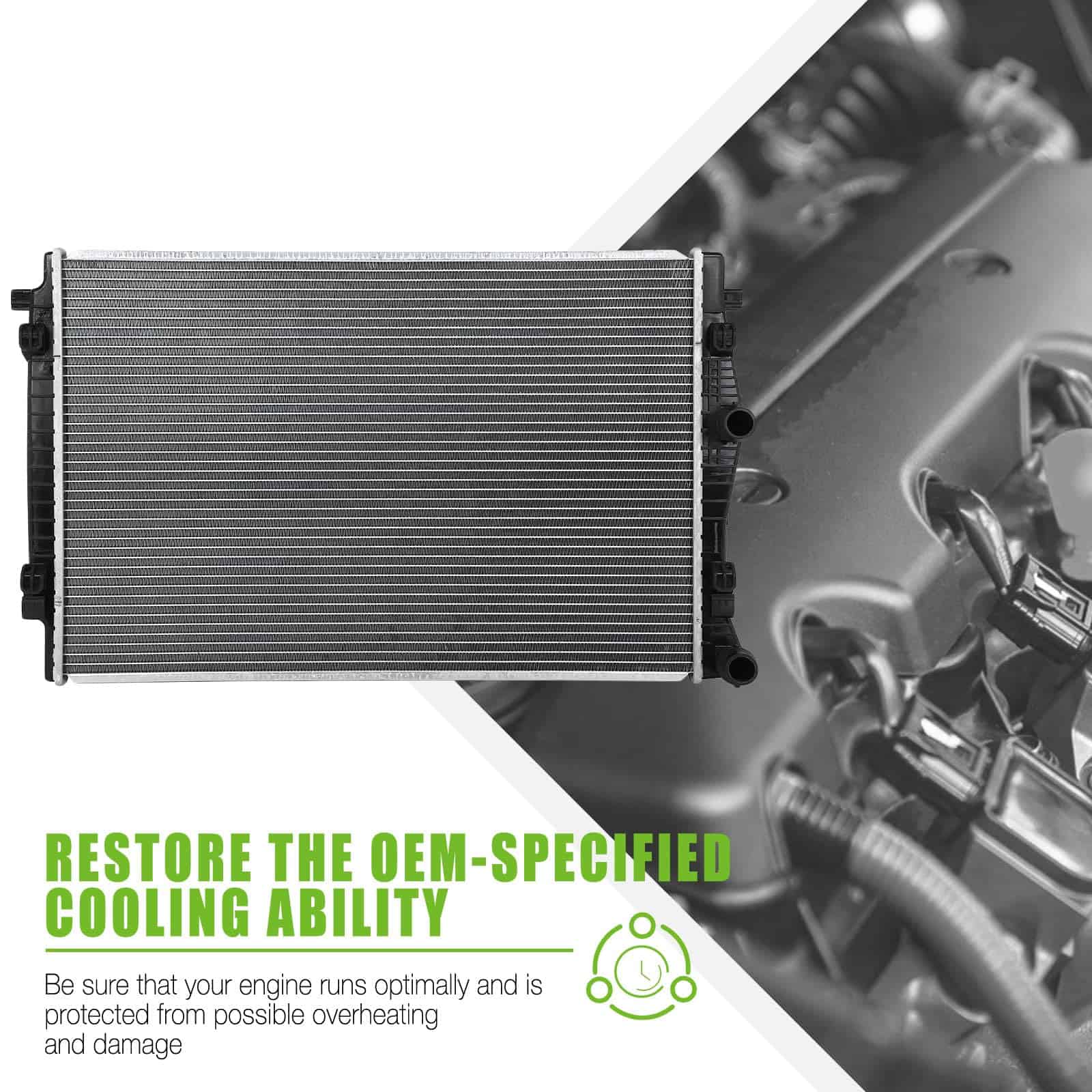 Ensamblaje del Radiador de Refrigeración del Motor SCITOO - Imagen 6