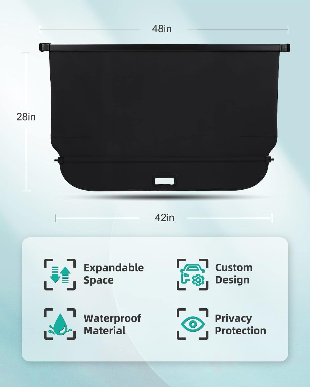 Cubierta de Carga SCITOO 2024 Ajuste para Subaru Crosstrek - Imagen 5