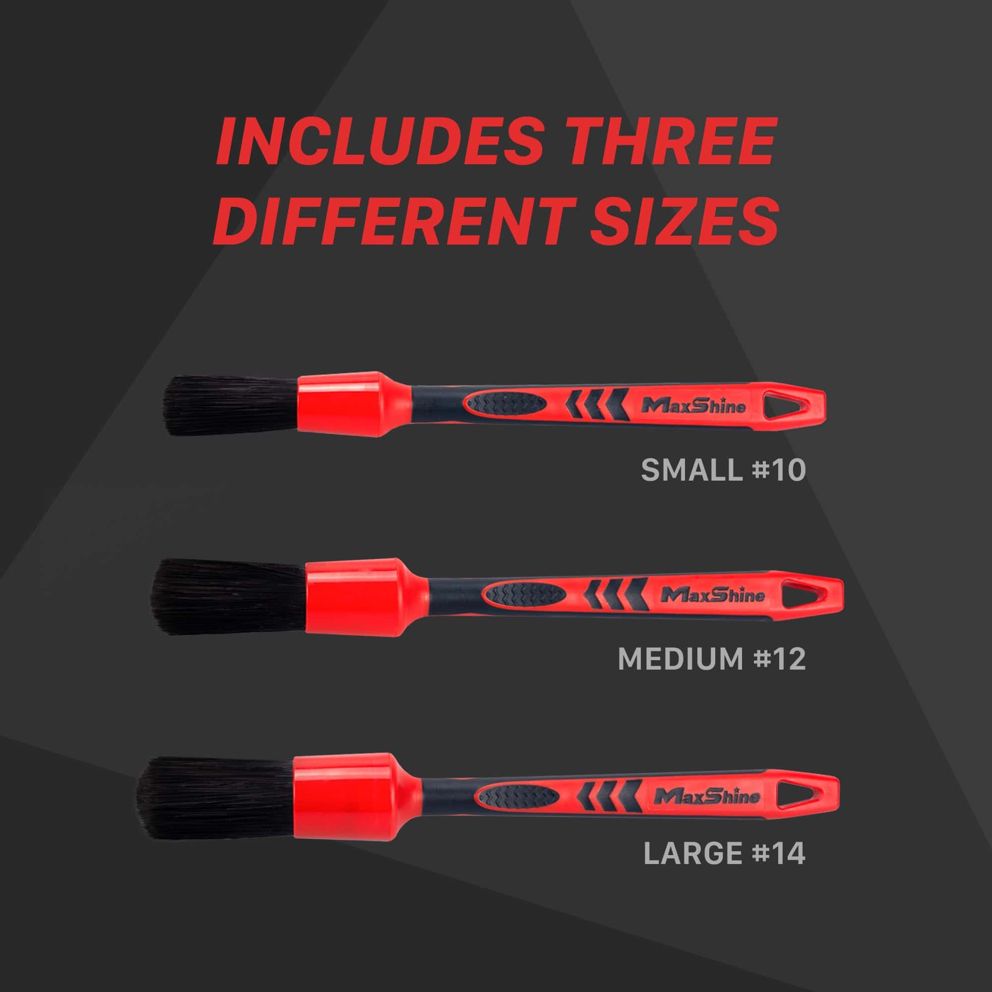 Cepillo de Detallado Universal Rojo y Negro Maxshine - - Imagen 6