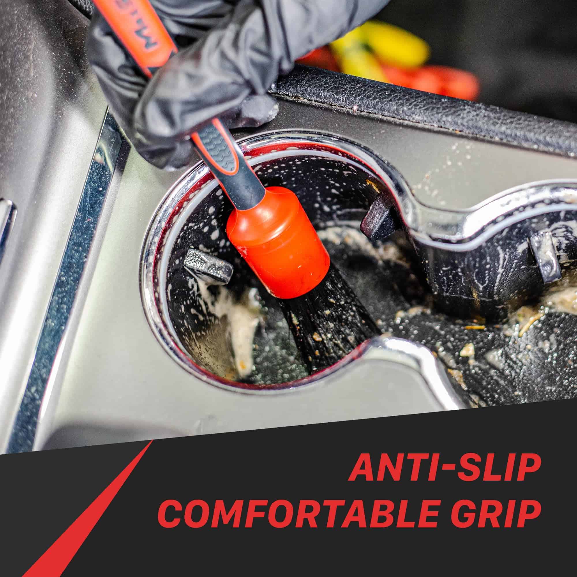 Cepillo de Detallado Universal Rojo y Negro Maxshine - - Imagen 7