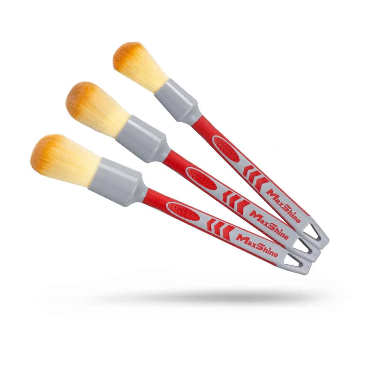 Juego de 3 cepillos para detallado ultra suaves Maxshine -