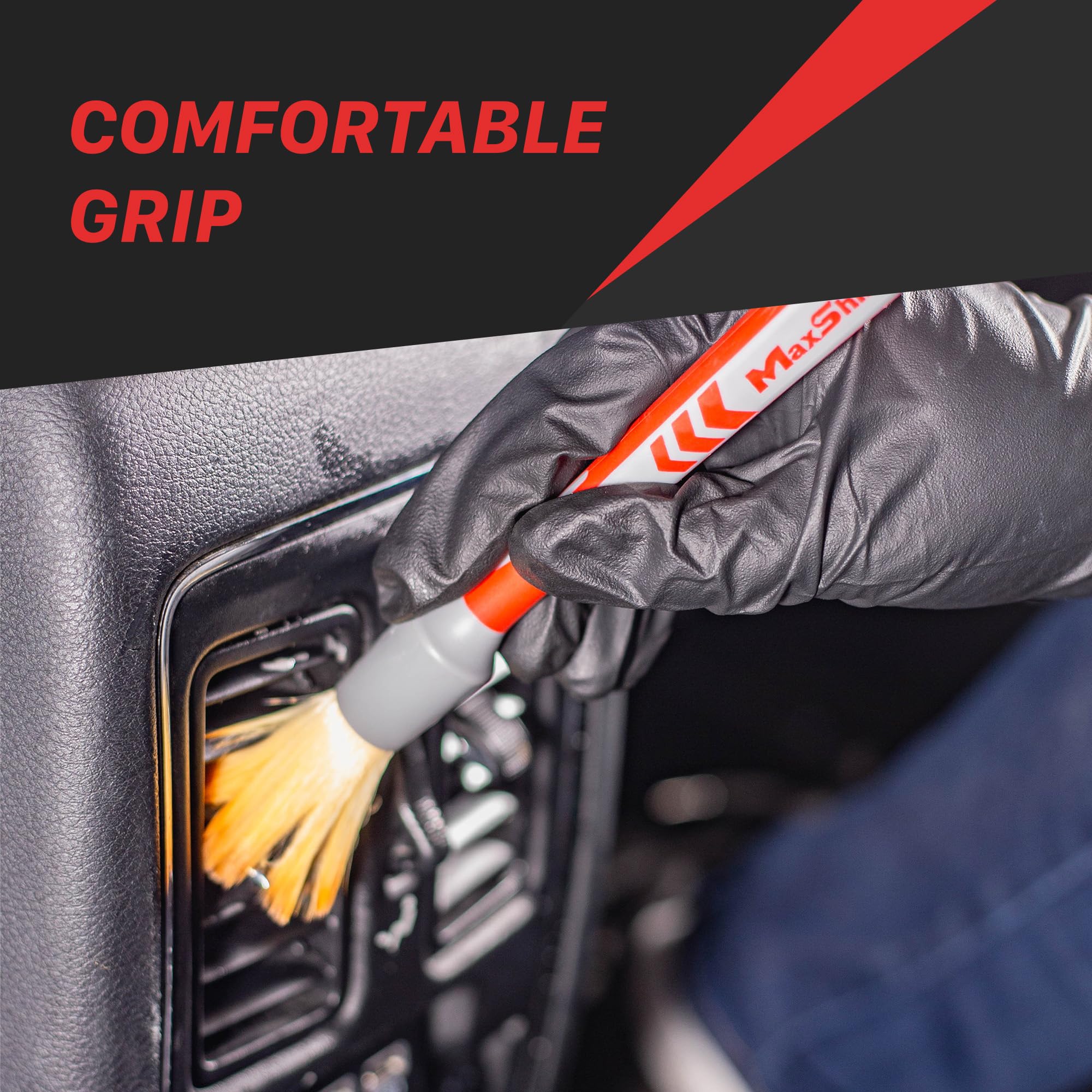 Juego de 3 cepillos para detallado ultra suaves Maxshine - - Imagen 9