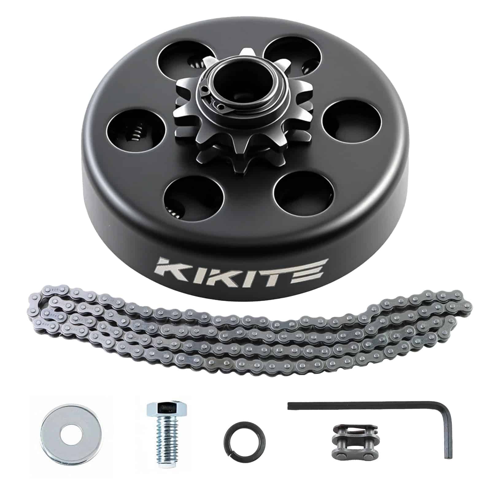 KIKITE Embrague para Go Kart 3/4" Orificio 10 Dientes Para