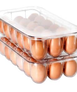 Youngever 2 Pack Contenedores Apilables de Plástico para