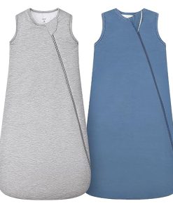 Saco de Dormir para Bebés HAPIU Unisex de -Gris Claro y Azul