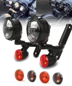 Kit de luces LED auxiliares para niebla de paso para Harley