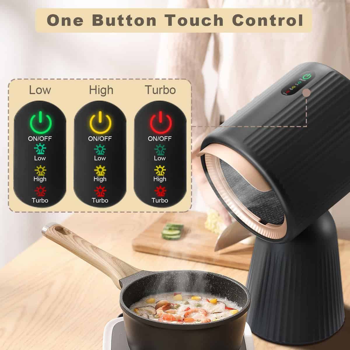 Campana extractora portátil Zomagas, Campana de escritorio - Imagen 4