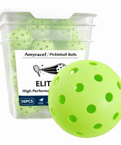 Pelotas de Pickleball para exteriores Amyracel, 40 Agujeros