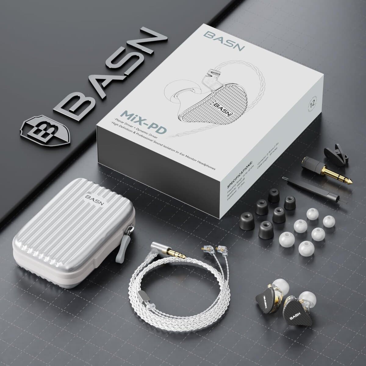 BASN Mix-PD in Ear Monitor,1Planar Driver + 1Dynamic Driver - Imagen 8