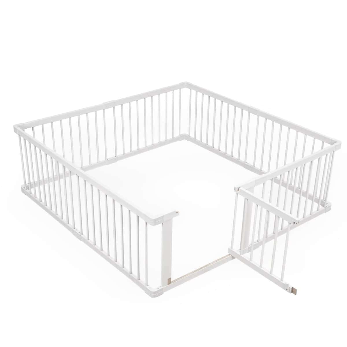 Corralito de madera MEWANG para bebés y -BLANCO