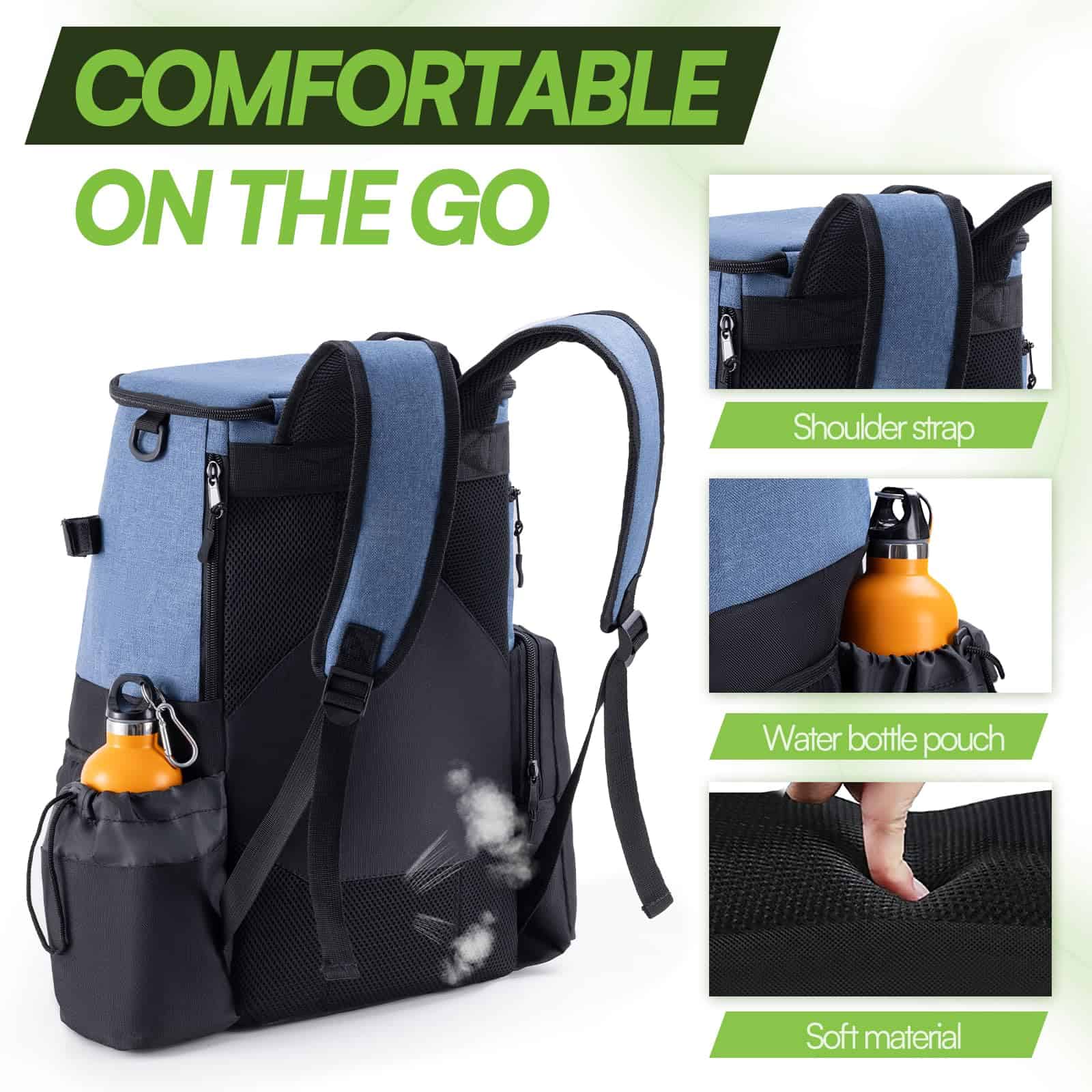 Bolsa de Golf UNIHIMAL, Resistente 600D Poliéster, Mochila - Imagen 7