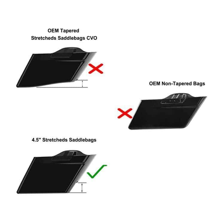 TOPRAMETAL Street Glide Extended 5" Stretched Saddlebags - Imagen 7