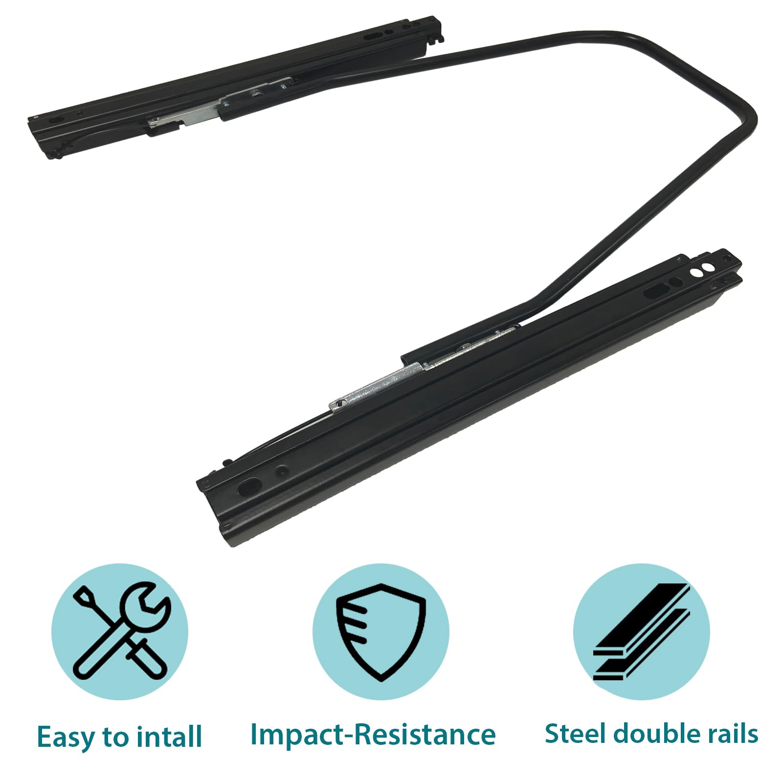 MOYZXC Seat Sliders, Kit de Ensamblaje de Guías de Asiento - Imagen 3