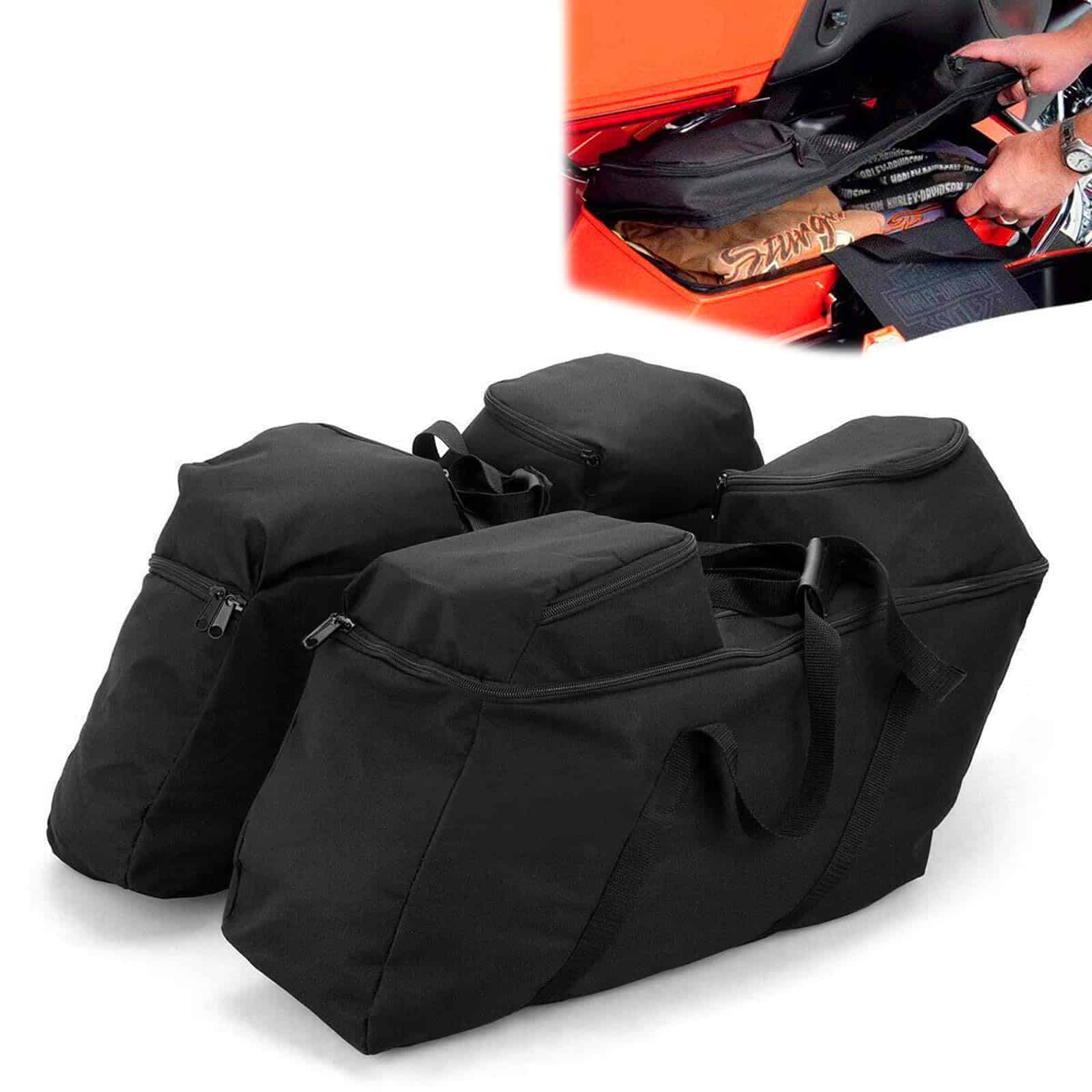 Organizador para alforjas rígidas TOPRAMETAL para Harley