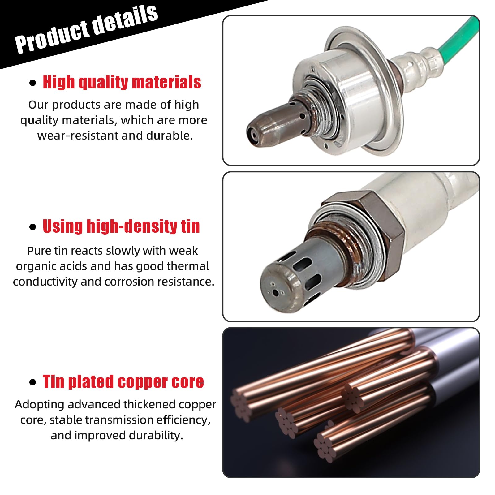 Sensor de oxígeno delantero y trasero compatible con Honda - Imagen 3
