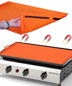 Protector de Parrilla de Silicona Premium de 36" en Naranja
