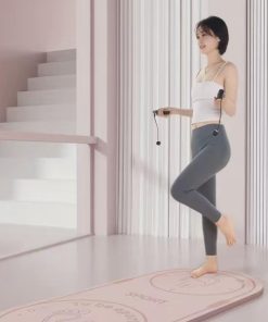 Tapete de Yoga Oval Portátil de TPE de 8mm de Grosor,