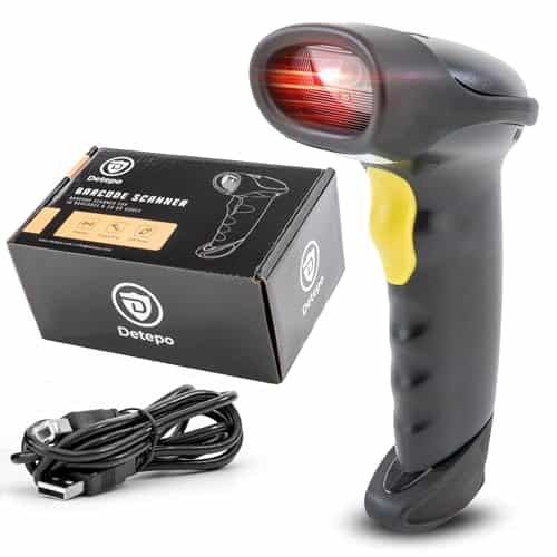 Escáner de códigos de barras y QR inalámbrico | Entrada USB