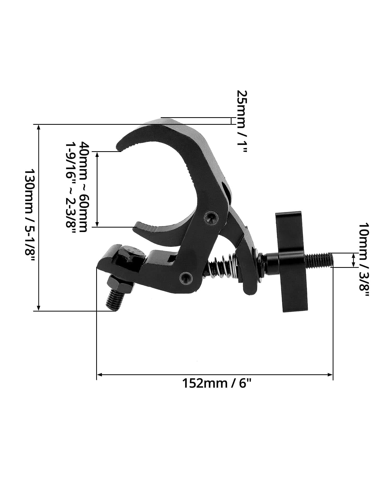 QWORK Abrazadera de Truss para Luces de Escenario, 4 Pack - Imagen 8