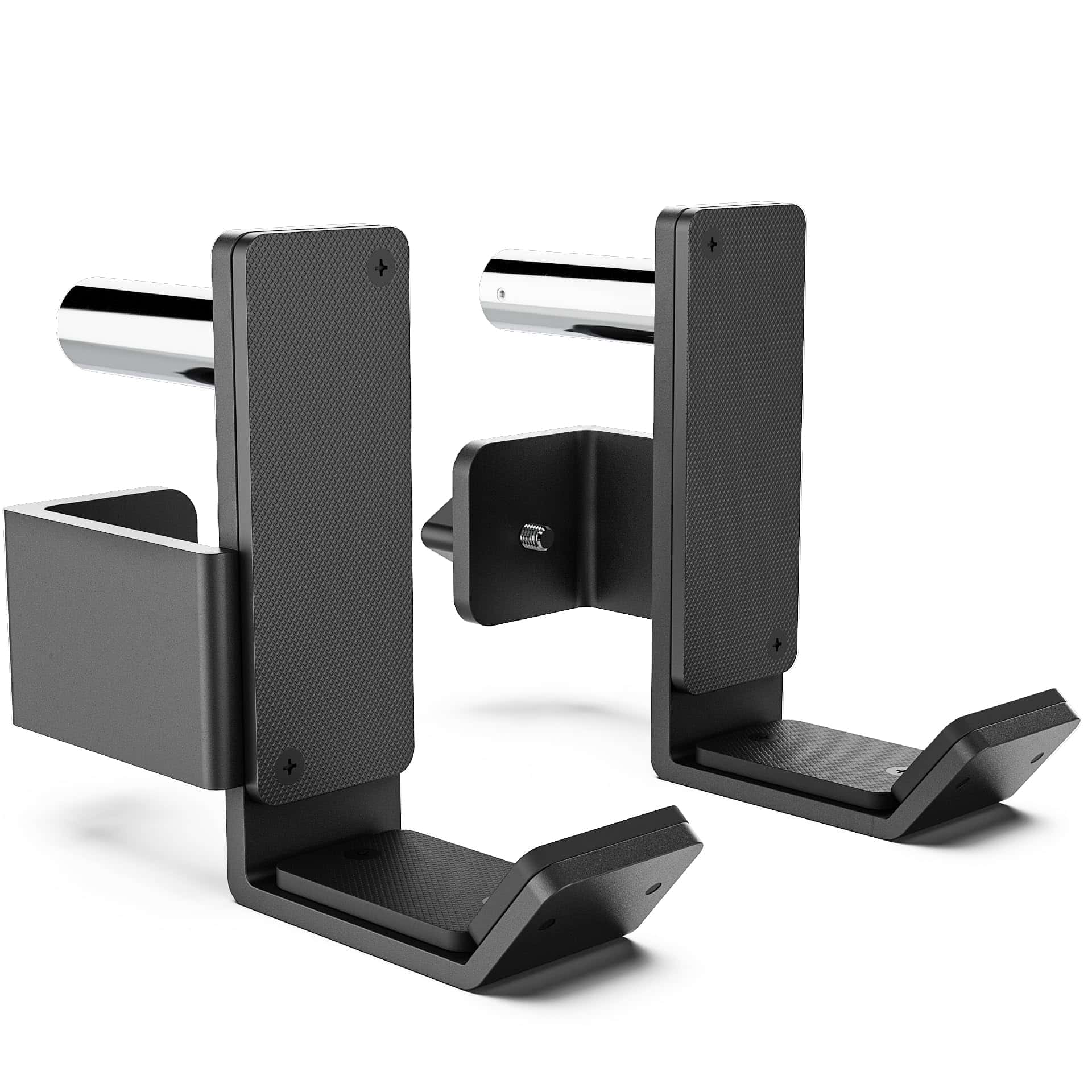 Ganchos en J Synergee para Racks de Potencia y Sentadillas.