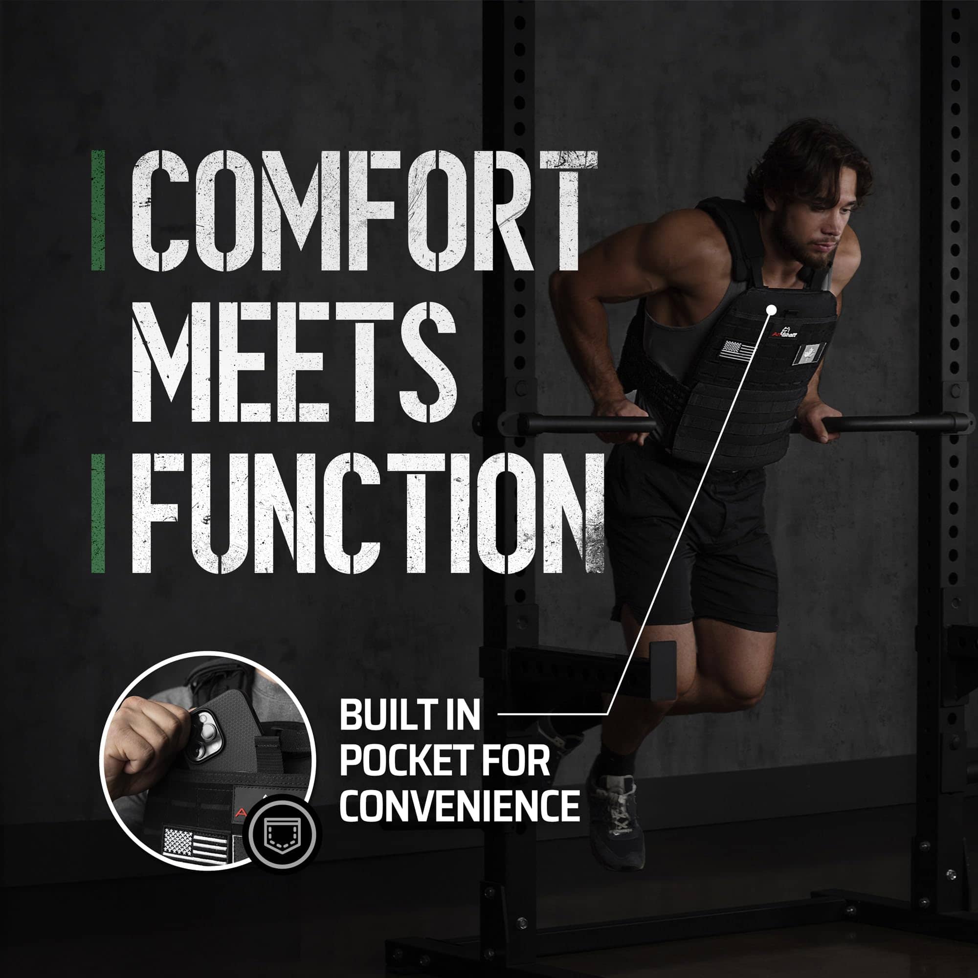 Chaleco de Peso Amstaff - Chalecos Ajustables para Hombres - Imagen 7