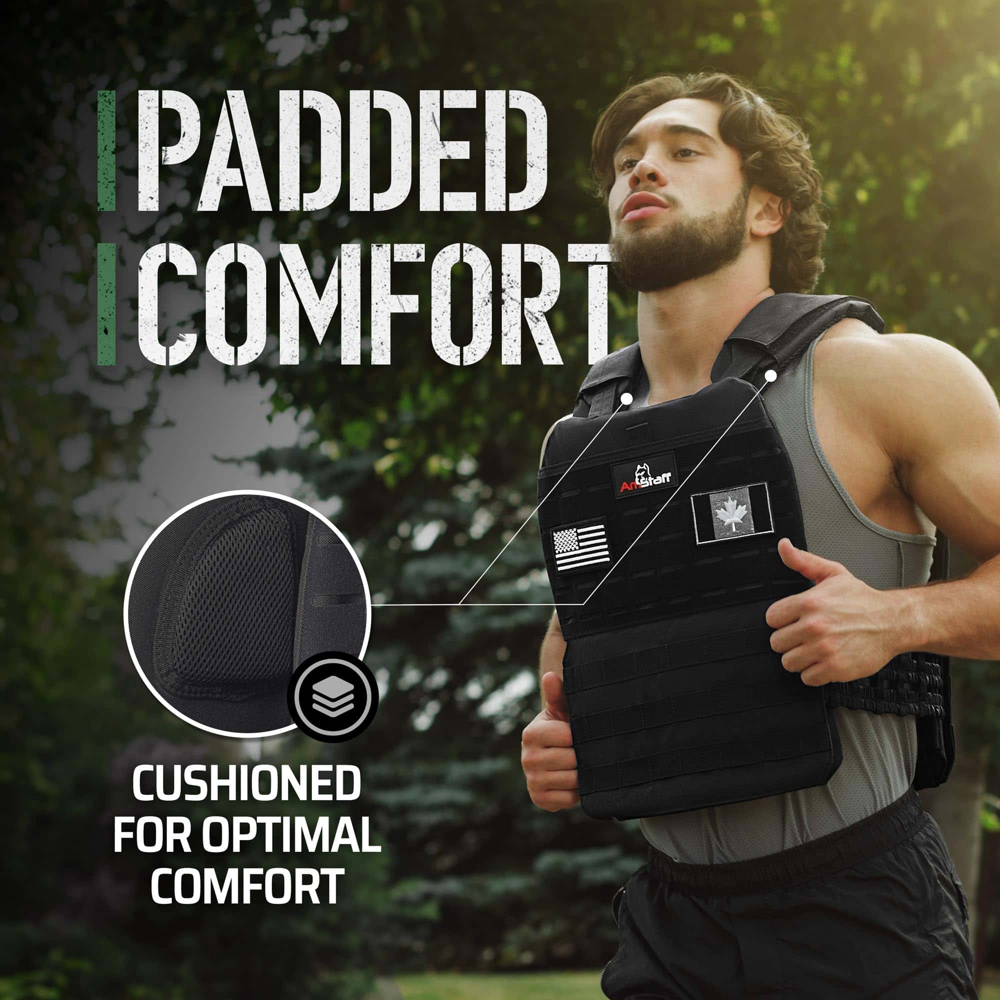 Chaleco de Peso Amstaff - Chalecos Ajustables para Hombres - Imagen 6