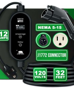 Cargador de Vehículo Eléctrico Nivel 1 AEFA � NEMA 5-15 con