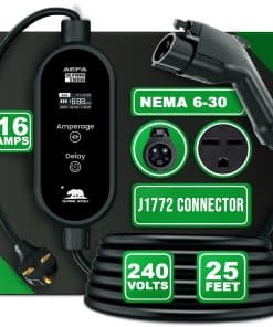 Cargador para vehículo eléctrico AEFA Nivel 2 � NEMA 6-30 �