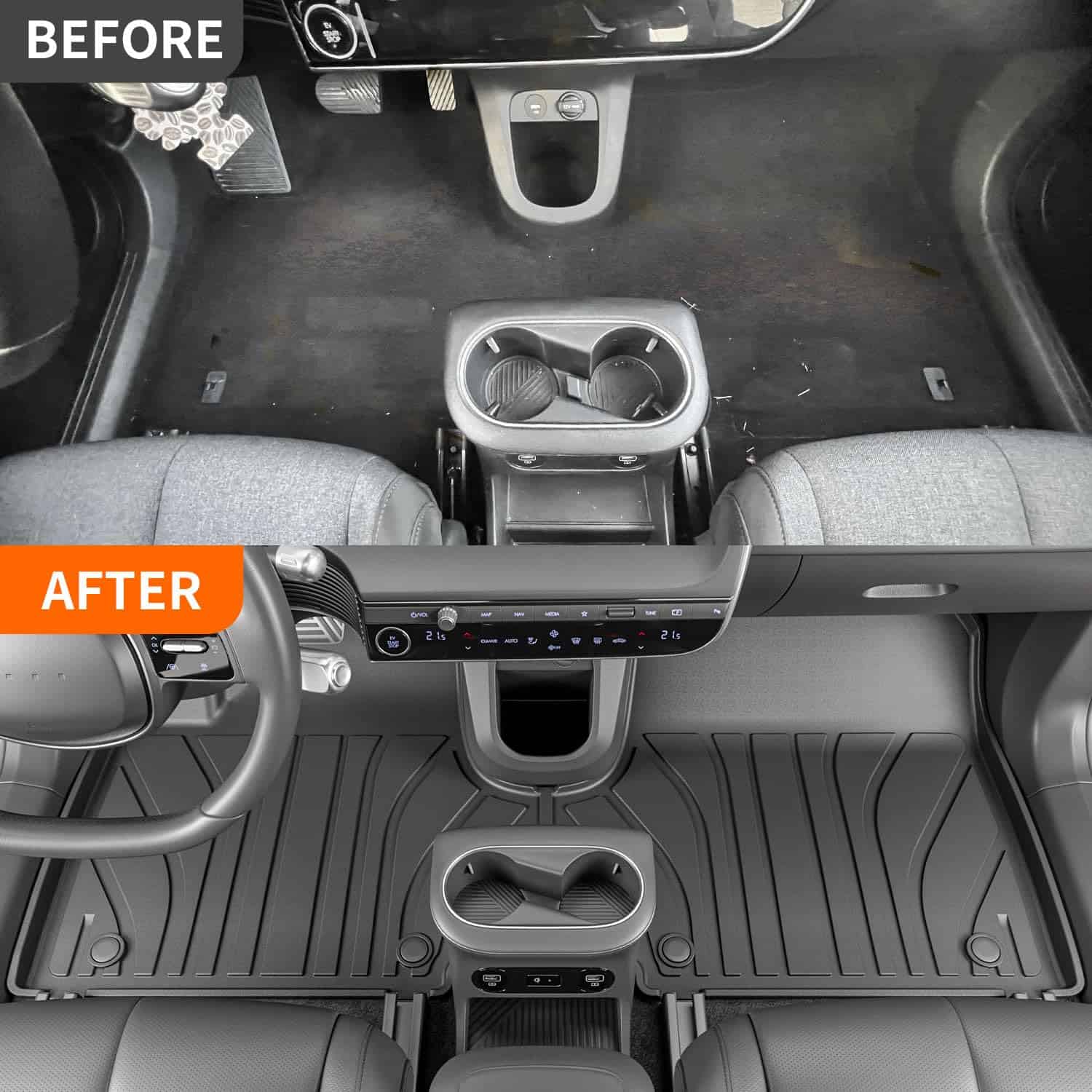 Tapete para piso Compatible con 2022-2025 Ioniq 5 Tapete - Imagen 3