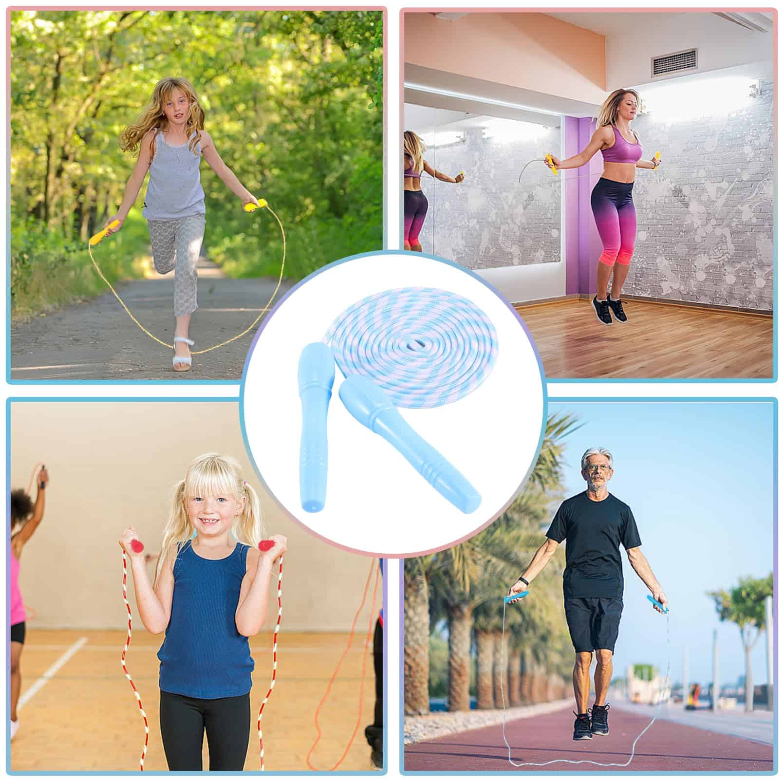 Dyrfolm 12 Pack Cuerda para Saltar para Niños, Cuerda de - Imagen 8