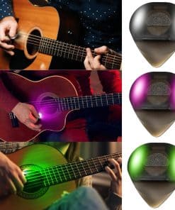 Púas de Guitarra LED Auto Brillantes - Plectro Iluminado