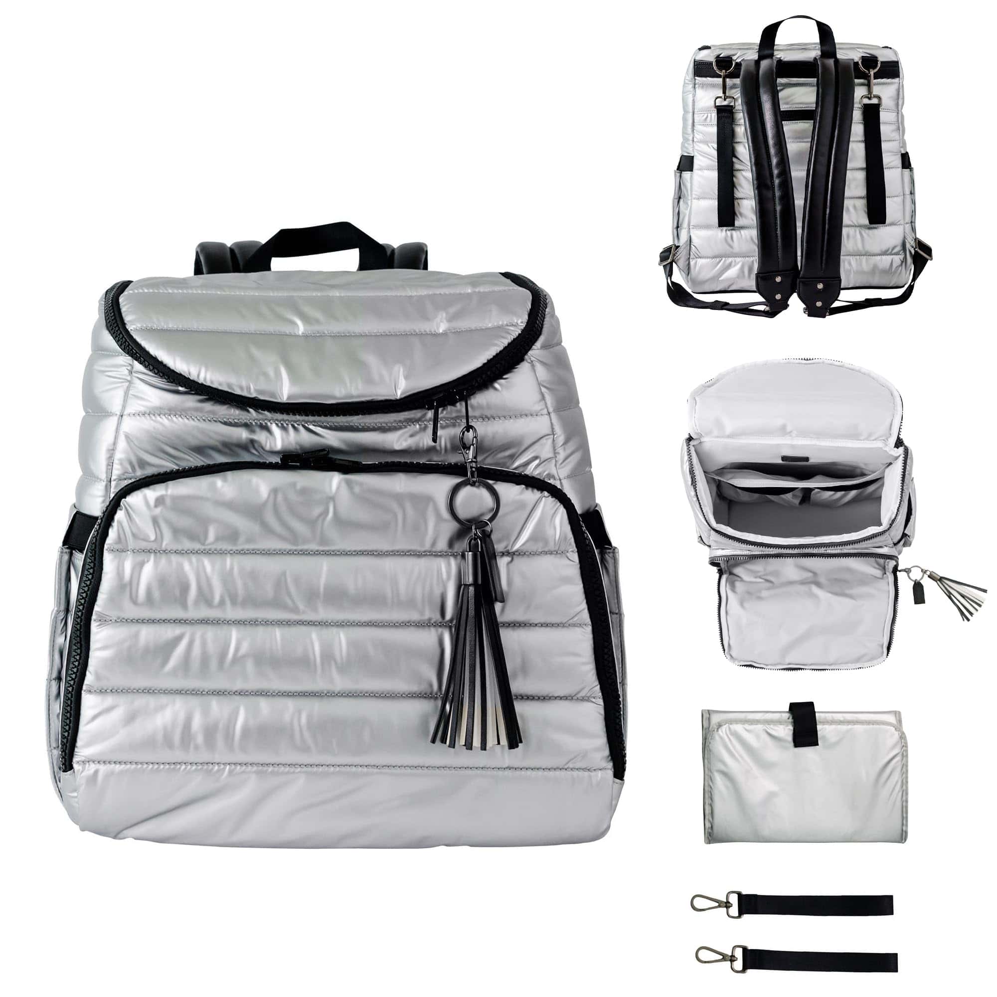 Mochila para pañales Citi Collective -Plata