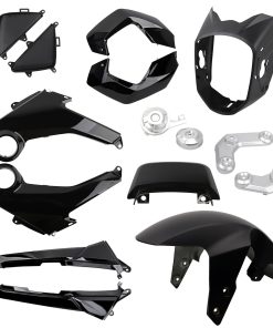 Kit de carenado para motocicleta compatible -Negro