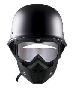 Casco de Motocicleta 1Storm Estilo Alemán Semi-cara
