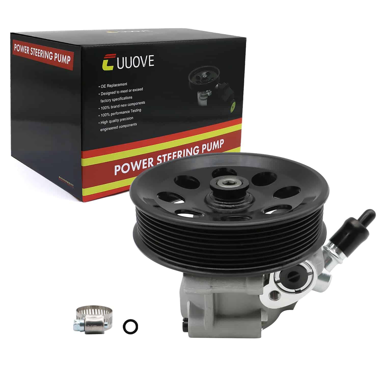 Bomba de dirección asistida Cuuove con polea -n 96-5206