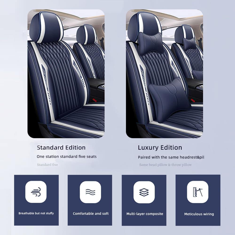 Fundas de Asiento de Cuero Fit for Chevrolet Car Equinox - Imagen 7