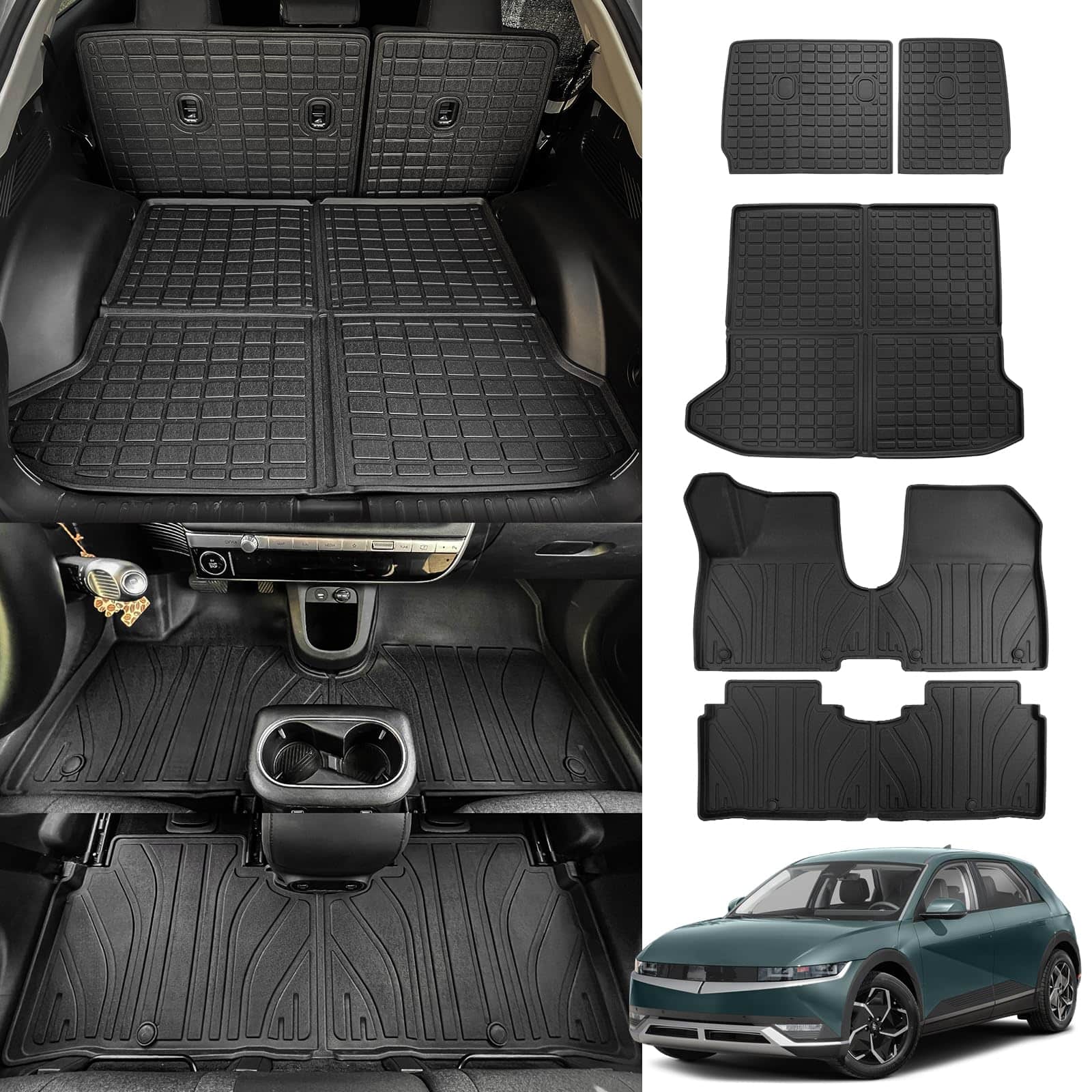 Tapetes para Piso Dattumar Compatible con Hyundai Ioniq 5