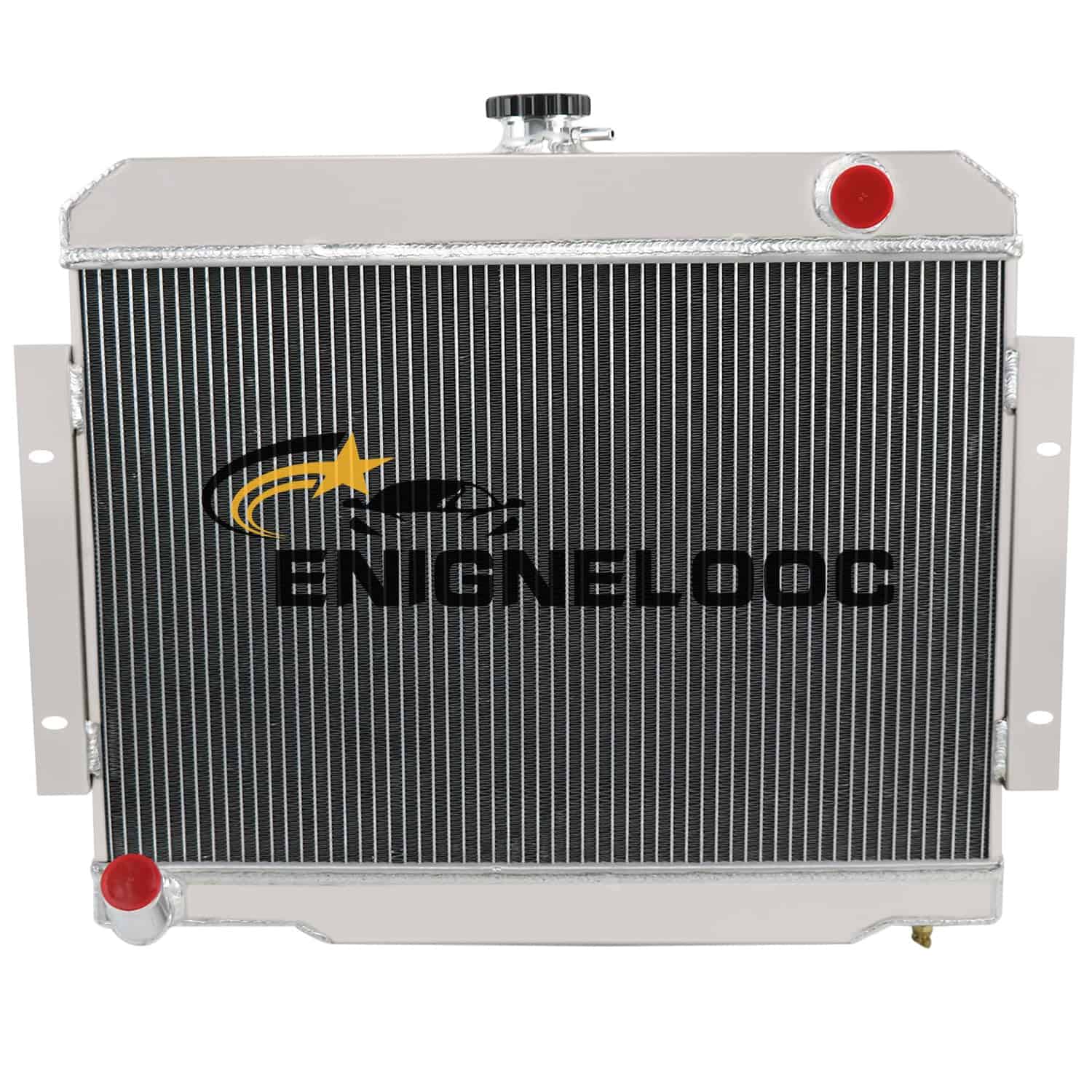Radiador de Aluminio de 3 Filas Enignelooc para Jeep CJ7