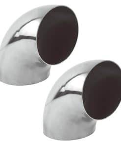 2PCS Codo de Acero Inoxidable 4" 90� Curva de Radio -