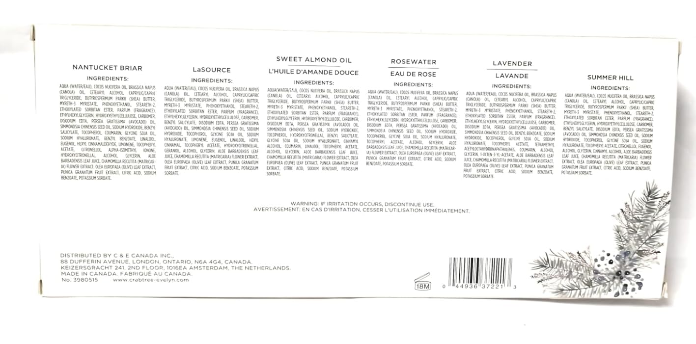 Paquete de 6 cremas de manos Crabtree & Evelyn Hand Therapy - Imagen 3