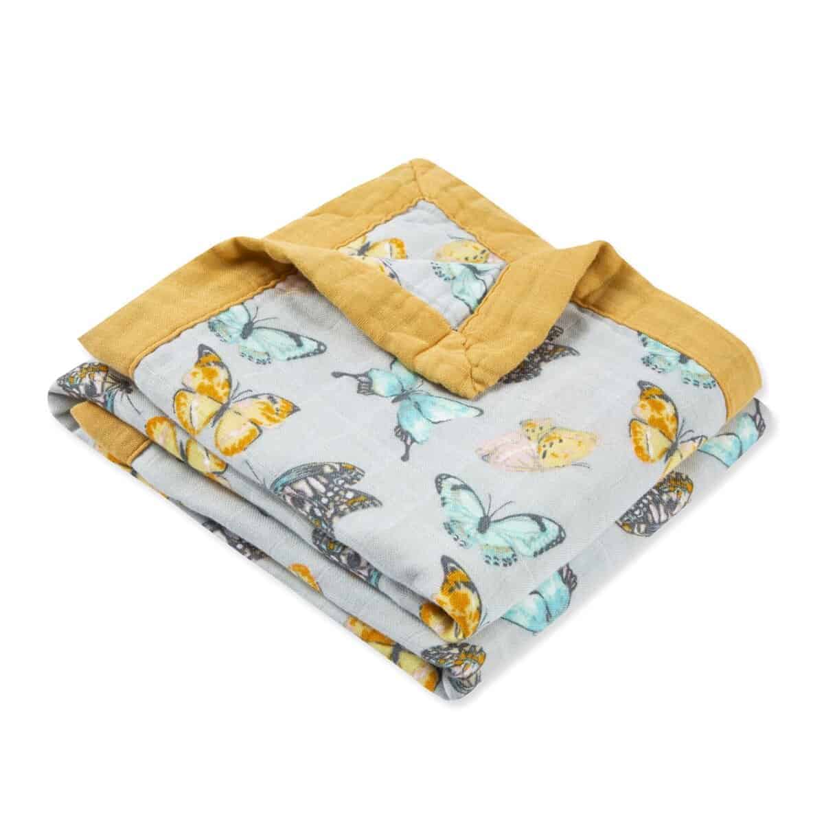 Mantas de Muselina Milkbarn para Niñas y Niños, -Mariposa