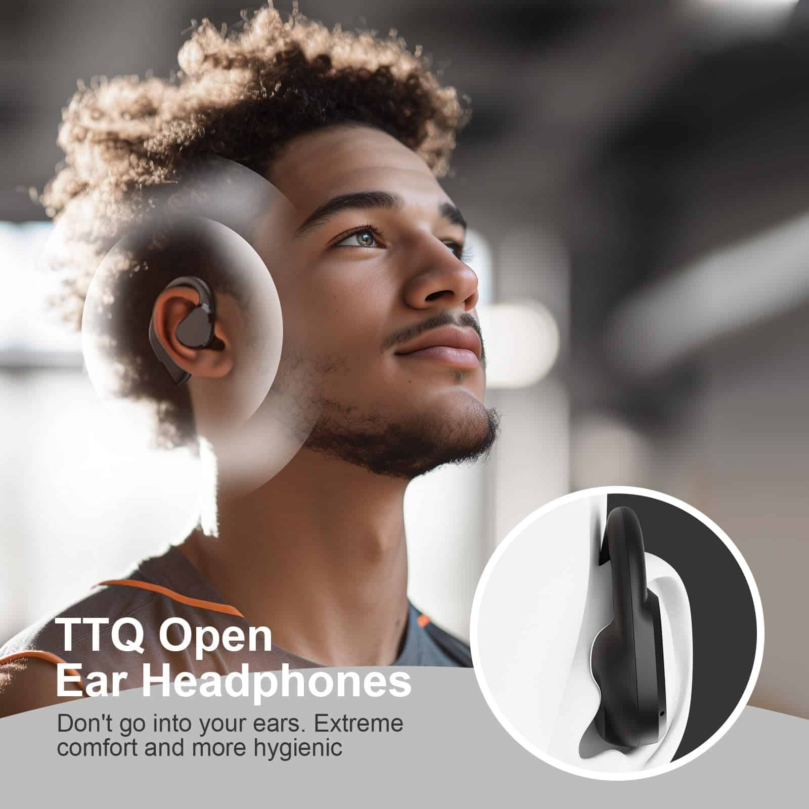 Auriculares de oído abierto, TTQ Bluetooth 5.3 Audífonos - Imagen 3