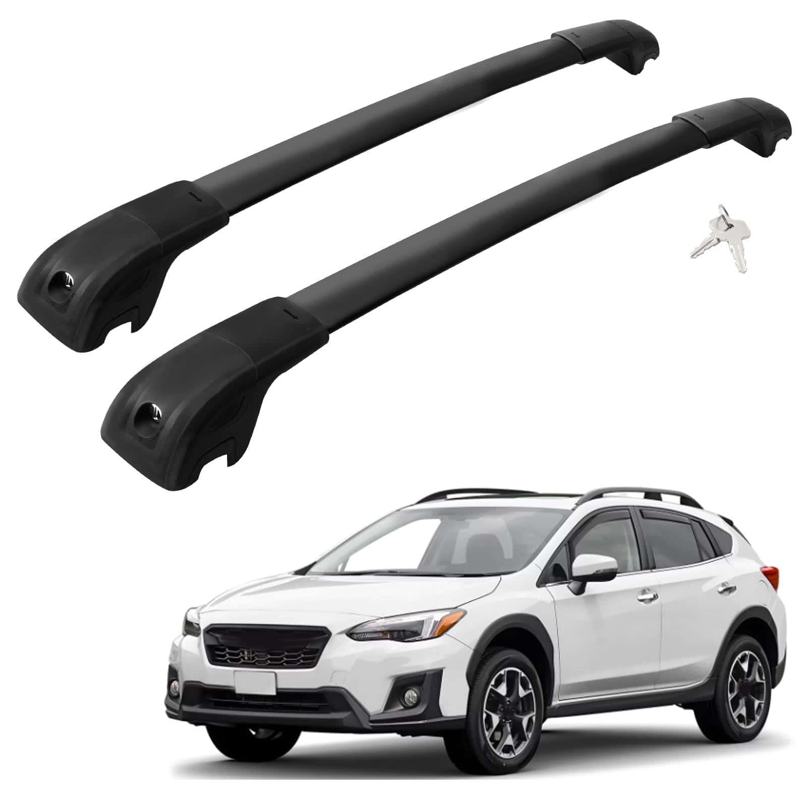 Barras Transversales de Techo para Automóviles -Negro